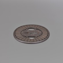 Crossguard tsuba, Tsunetada maker, Japanese, Edo period 19th century. Round tsuba maru gata with a