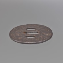 Crossguard tsuba, Kaneie craftsman / school, 18th century Edo Period, 1603–1868, Japan; Fushimi,
