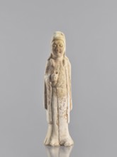 Figure of a standing woman — funerary figurine; creator, sculptor: Krieg doctor noted; images of