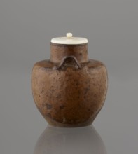 Tea canister chaire of the mimitsuki type, Seto; gift; Japanese art; Japanese culture; Edo