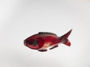 Snuffbox, carps, Chinese art, Chinese culture, Qing 1644–1911, fish, glass stained purple with gold