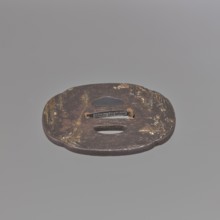 Crossguard tsuba, Jakushi,  school, Jakushi, Kizaemon, / personal slogans / author; katana sword