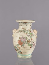 Vase, flowers, satsuma, Japanese art, vases, Japanese culture, ceramics, cracklework decoration,