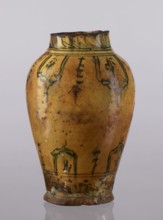 Vase, repossession Glogów, Islamic art, Persian culture, glazed ceramics, utility vase with