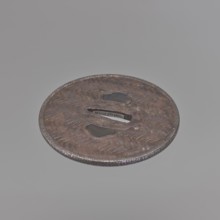 Crossguard tsuba, maker: Tômei signed, unknown provenance; sword crossguard, Japanese, Edo period