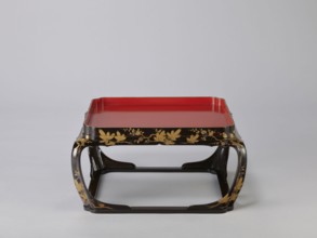 Tray on legs kakeban, gift; Japanese, Edo period early 19th century. One of a set of three tables