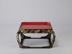 Tray on legs kakeban, gift; Japanese, Edo period early 19th century. One of a set of three tables