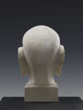 Head of a Luohan arhat, sculpture, Chinese; materials and, Iconography: Luohan/monk Chinese