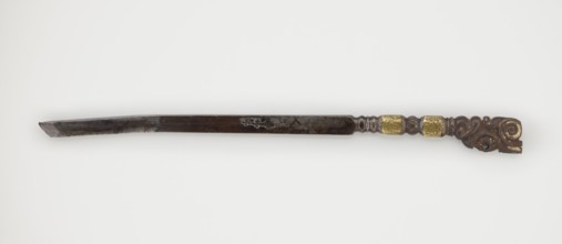 Dagger, 19th century, Tibetan, militaria; dagger weapon, height 25.8 cm., An elongated metal object