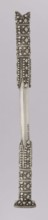 Hookah mouthpiece; maker, Islamic art; Arabic; smoking accessory pipe; geometric ornament with