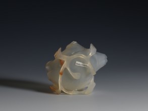 A vessel for washing brushes, Chinese, Qing dynasty 1644–1911, 18th century. Sculpture: a bowl