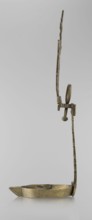 Oil lamp, Persian Islamic art, oil lamp for lighting with birds, geometric motifs, palmettes