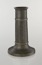 Candlestick mash'al, Islamic art, Persian, Safavid dynasty 1501–1736. Metal candlestick in the form