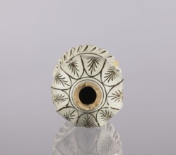 Bottle, Abdullazad Mirza Baba fl. ante 1939, Islamic art, Persian, Qajar dynasty 1785–1925, glazed