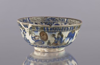 Bowl, ceramics, Persian, Qajar dynasty 1785–1925, 2nd half of the 19th century, Iran. Vessel,