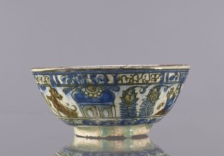 Bowl, 2nd half of the 19th century, Iran. Ceramic glazed tableware vessel height 7.5 cm; diameter