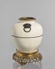 Gilded bronze mounted vase — lamp body; creator, Chinese; Qing dynasty 1644–1911; decorative