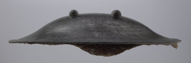 Shield sipar, Persian, Qajar dynasty 1785–1925, 18th/19th century, Iran; material: metal weapon;