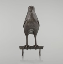 Falcon on a branch, Islamic art, Persian culture, sculpture/figurine of a bird falcon, feathers,
