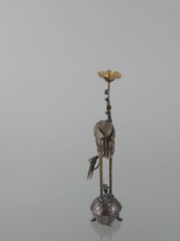 Candlestick shokudai, lotuses, turtles, cranes iconography, Japanese art, Japanese culture, Meiji
