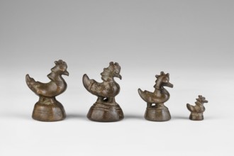 Karaweik bird-shaped weight, weighing 5 tikals; maker, 2nd half of the 19th century; Burma Myanmar;