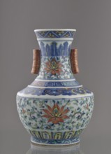 Vase with threads in the shape of bamboo twigs;, Chinese art; Chinese; Qing dynasty 1644–1911,