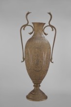 Vase, repossession Kraków - Vishnu, Indian art, Indian culture, cobras snakes, plant ornament,