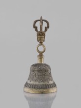 Bell ghanta, 19th century, Tibet. Ritual object used in Tibetan Buddhist religious rites;
