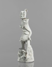 Kui Xing figurine with a leg resting on a mythical fish-dragon, ceramics, Chinese, 18th century,