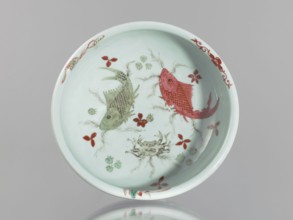 Bowl on an openwork foot;, Chinese, Qing dynasty, Yongzheng period 1723–1735; colored porcelain;