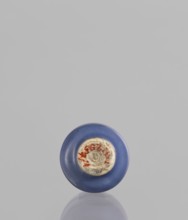Bottle, Chinese, ceramics, poudre bleu, 19th century, China, vessel, height 5.3 cm, A single round