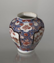 Vase with cover, Japanese, Edo period 1603–1868, 18th century; ceramics Imari; decorated with