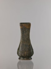 Hu-type vase, relief decoration; hu vessel; Chinese art; Chinese culture; meander ornament;