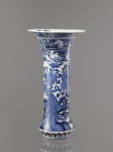 Vase, Japanese, Edo period 1603–1868, Genroku–Kyoho ca. 1690–1730, Arita; blue-and-white porcelain