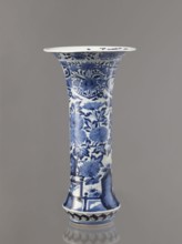 Vase, Japanese, Edo period 1603–1868, Genroku–Kyoho ca. 1690–1730. Blue-and-white porcelain from