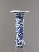 Vase, Japanese, Edo period 1603–1868, Genroku–Kyoho period ca. 1690–1730, blue-and-white porcelain