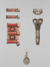 Braid ornament, braid ornament jewelry, braid ornaments, women's ornament, Mongolian, 19th–20th