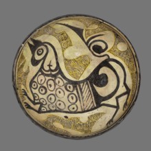 Bowl, Islamic art, Persian culture, ceramics, griffins, Persian ceramics, 10th century, Iran,
