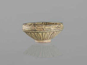 Bowl, 10th century, Nishapur, Iran; Persian Islamic ceramic vessel decorated with images of birds