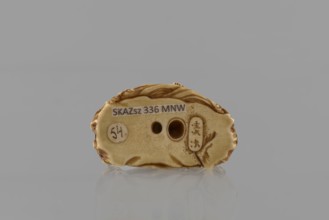 Netsuke in the shape of Daikoku and Ebisu, Ryôji fl. ca. 1886–1900? sculptor; Japanese, Meiji