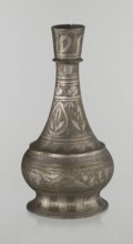 Bottle, Islamic art, Arabic culture, geometric ornament, plant motifs; neck slender toward the top