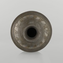 Bottle;, Early 20th century Middle East. Ceramic vessel, height 21.6 cm, width 10.5 cm. Neck