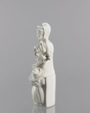 Guanyin on a lotus throne, Blanc de Chine porcelain, 18th century, China, Fujian; Chinese Buddhist