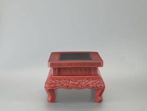 Table-shaped stand, meander ornament, plant ornament, Chinese art, Chinese culture, Ming 1368–1644,