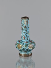 Vase, cloisonné enamel with gilding; Chinese, Qing dynasty 1644–1911, 19th century. Plant