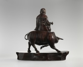 Laozi on a Buffalo, Chinese; Qing dynasty 1644–1911, 19th century; sculpture, figurine depicting