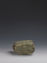 Vessel., Chinese, Qing dynasty 1644–1911, early 18th century. Gray-green jade, hollowed. Tall