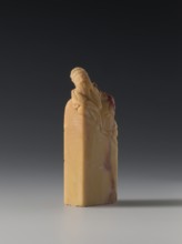 Seal stamp, Chinese, Qing dynasty 1644–1911, Qing style, seal stamp depicting sages and officials,