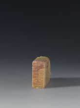 Seal stamp, Chinese, Qing dynasty 1644–1911, Qing style; seal stamp depicting sages and officials;