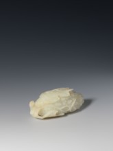 Paperweight - grapevine; maker, Chinese; Qing dynasty 1644–1911; pale green jade; writing